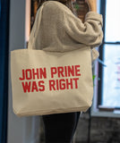 John Prine Was Right Tote Bag - Oh Boy Records
