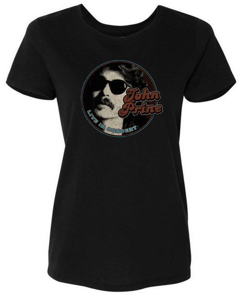 John Prine - Women's Live In Concert T-Shirt - Oh Boy Records - OH BOY RECORDS