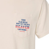 Flag Decal Pocket T-Shirt - John Prine Shop