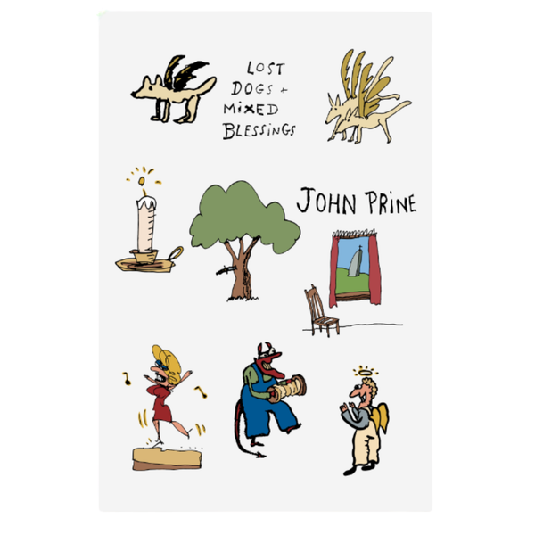 John Prine - Lost Dogs & Mixed Blessings Temporary Tattoo Sheets