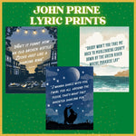 John Prine Lyric Prints - OH BOY RECORDS - OH BOY RECORDS
