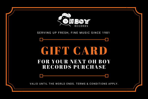 Oh Boy! A Gift Card - OH BOY RECORDS - OH BOY RECORDS