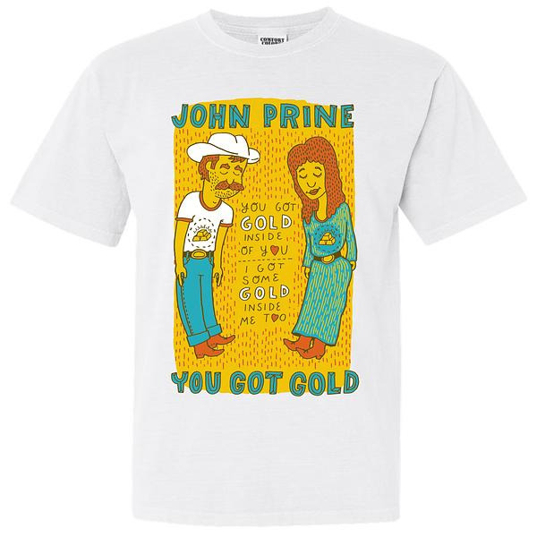 John Prine - Gold Inside of You T-Shirt - Oh Boy Records - OH BOY RECORDS