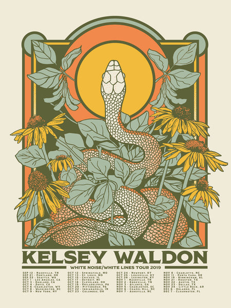 Kelsey Waldon Limited Edition 2019 Tour Poster - OH BOY RECORDS - OH BOY RECORDS